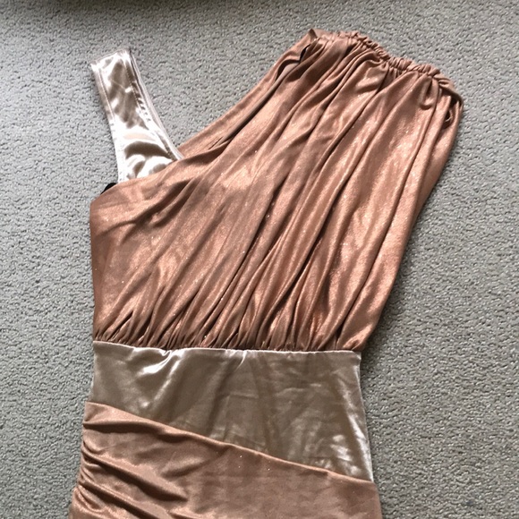 Bebe Rose gold party dress - Picture 2 of 3